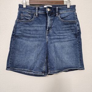 Jen7 by 7 For All Mankind Boyfriend Denim Shorts Blue Casual Summer Size 6